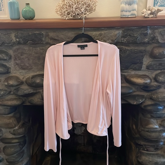 Sanctuary pink ribbed long sleeve wrap around shirt. Size xl. - Picture 3 of 4
